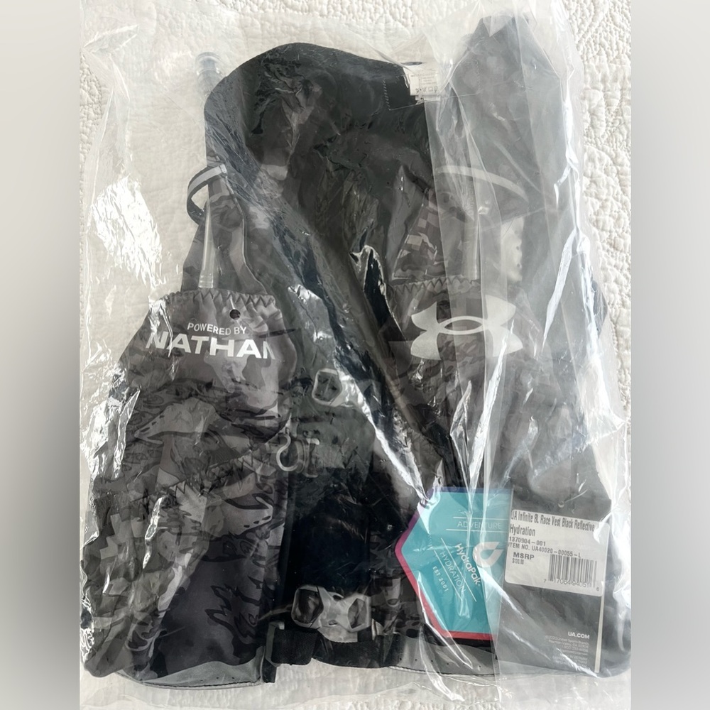 Nathan X Under Armour Infinite 8L Hydrapak Hydration Race Vest Large NEW w TAGS! - Picture 6 of 14